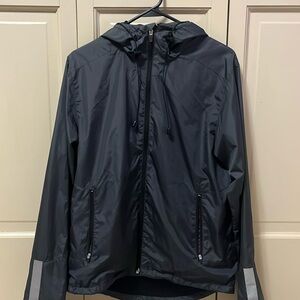 dark gray windbreaker zip up